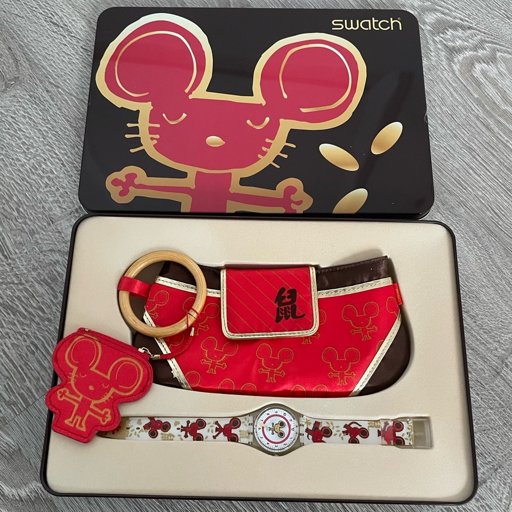 Limited Edition 2008 Swatch Watch Year of the Mouse/Rat